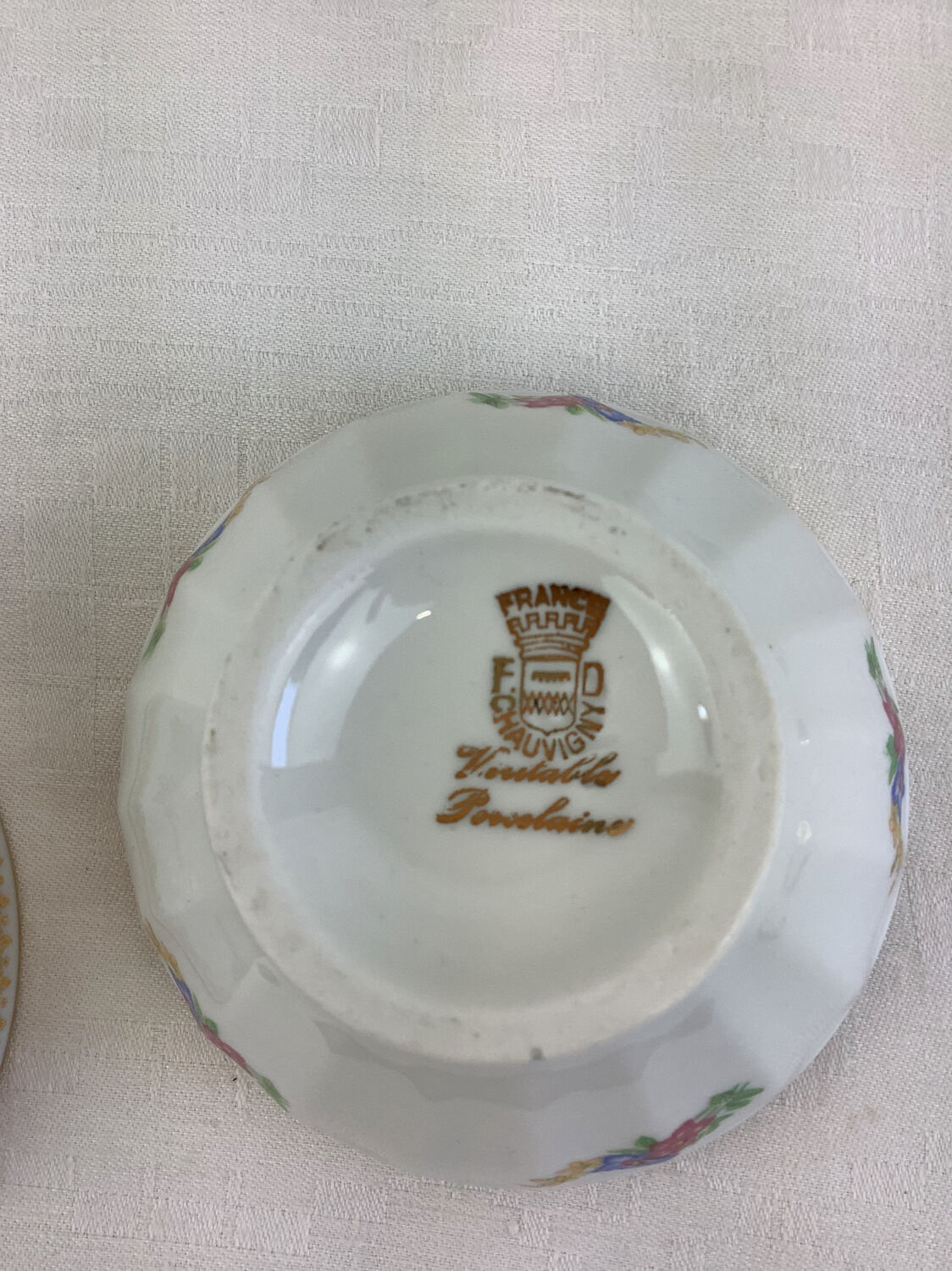 Duo of bowls Porcelaine france Limoges