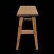Rustic solid wood stool – brutalist spirit