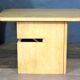 1960s travertine side table