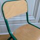 Vintage green school chair