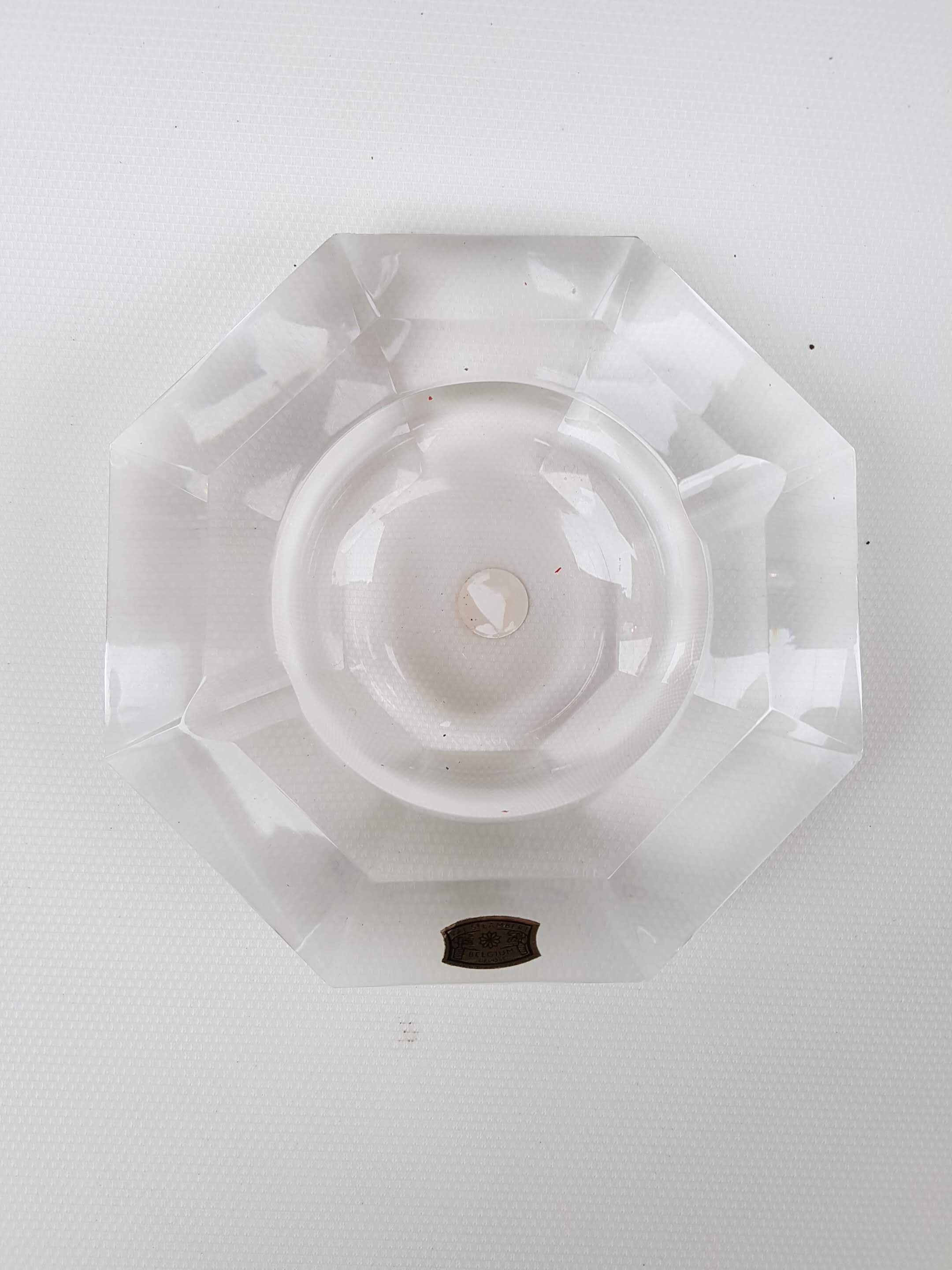 Val Saint Lambert crystal ashtray