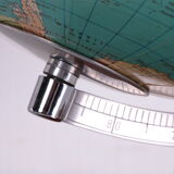 Midcentury glass globe with light from columbus duoerdglobe, germany