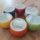 Set of 6 large mugs Pradel France – retro pop / Space Age design – mu