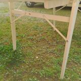 Vintage garden furniture R Gleizes in white painted wood