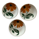 Suite de 3 assiettes vintage