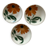 Suite de 3 assiettes vintage