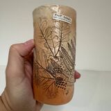 Vase rouleau herbier meilleur ouvrier de France 1970