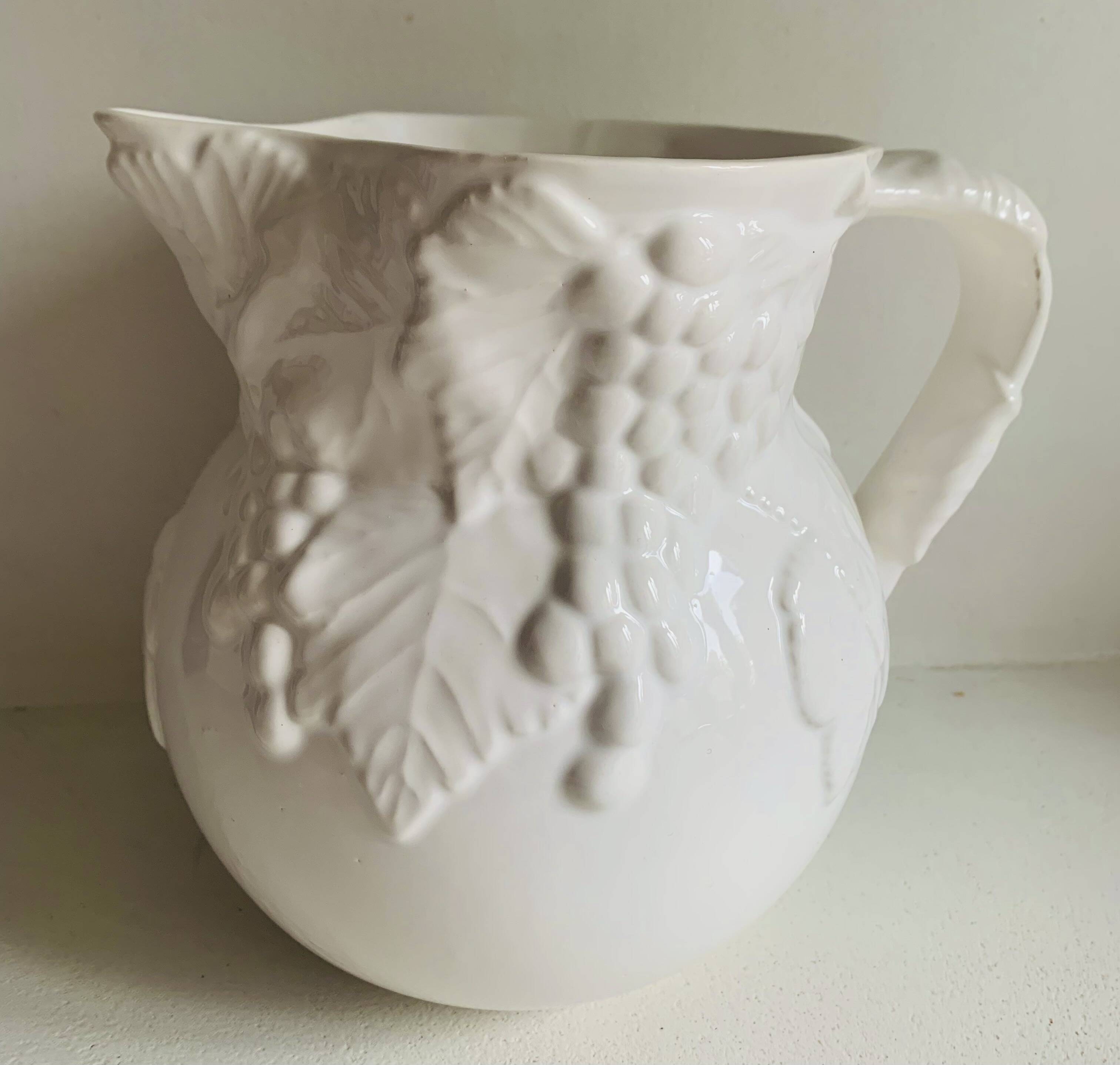 White slip pitcher