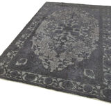 Handmade contemporary oriental 1970s 172 cm x 268 cm grey rug