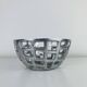 Vintage Brutalist Aluminum Fruit Bowl