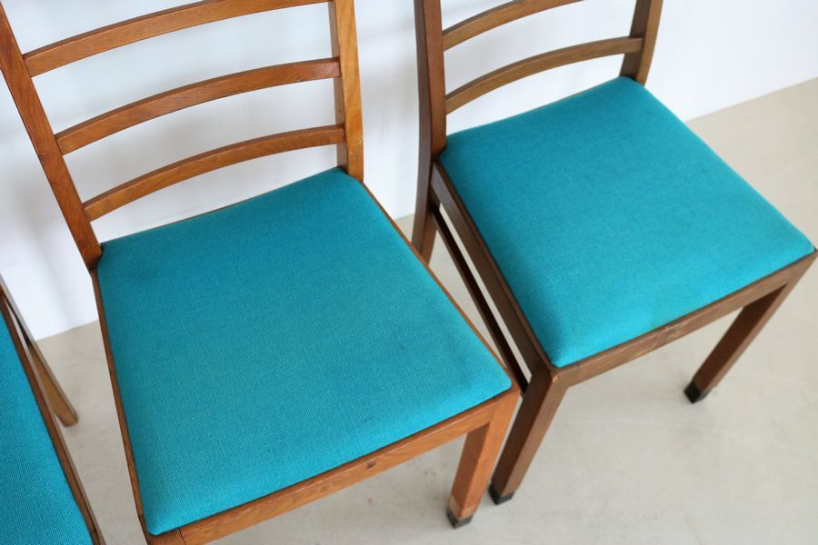 Ensemble de 6 chaises à manger danoises 1960