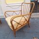 Armchairs in Wood and Yellow Fabric from Paolo Buffa, 1940s, Set of 2
