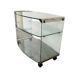 Bar cart/vintage cart in curved glass by Gallotti & Radice
