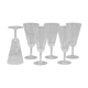 Set of 6 crystal champagne flutes Baccarat Côte d'Azur
