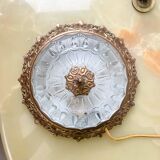 Antique glass globe table lamp