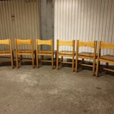 Set of 6 Hongisto Tapiovaara chairs 1960