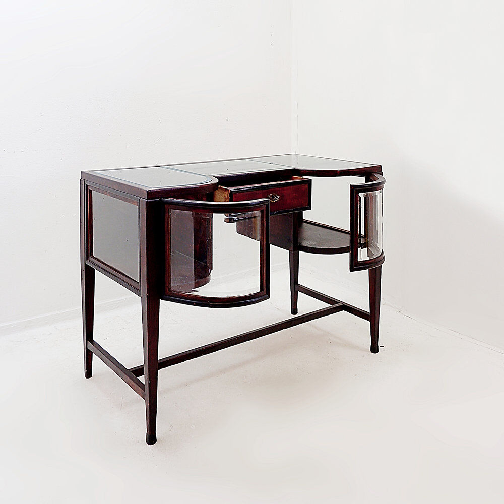 Console avec vitrines courbes - Style Art Déco