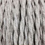 Terracotta lamp, string blinds, cable and vintage switch