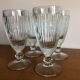 4 bistrot ice cream cups thick glass vintage
