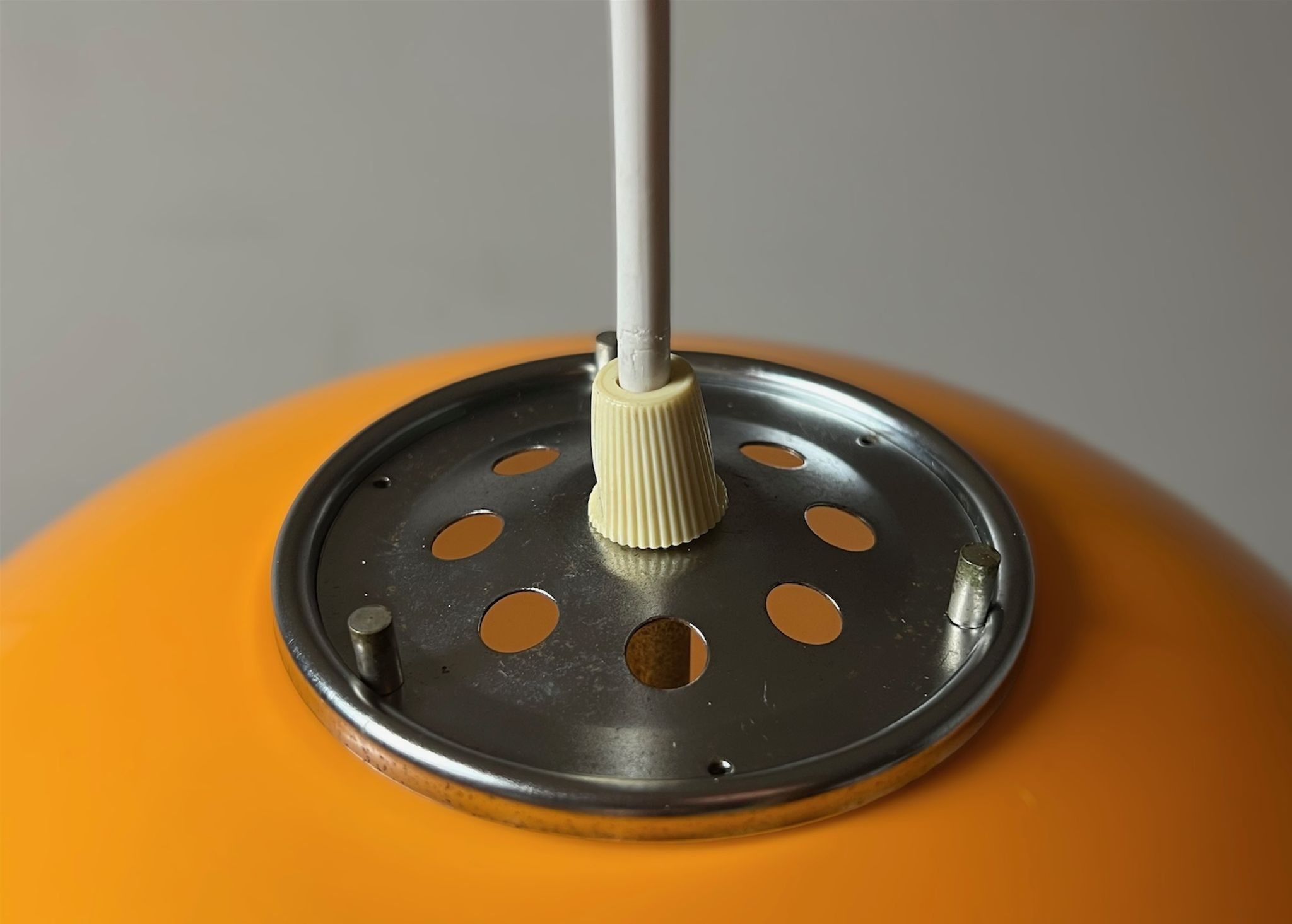 Harvey Guzzini Burgos Pendant Lamp - Rare Space Age Italian Design Hanging Lamp 60s 70s