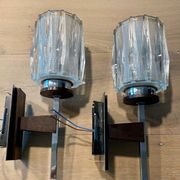 Pair of Mid-century Scandinavian Brutalist wall lights (1960s-70s)