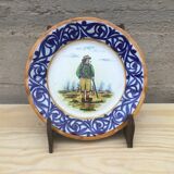 HB Henriot Quimper plate with Breton