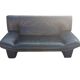 Vintage black leather sofa, 2 seater, Nicoletti Salotti