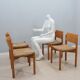 Vintage original set of 4 dining chairs