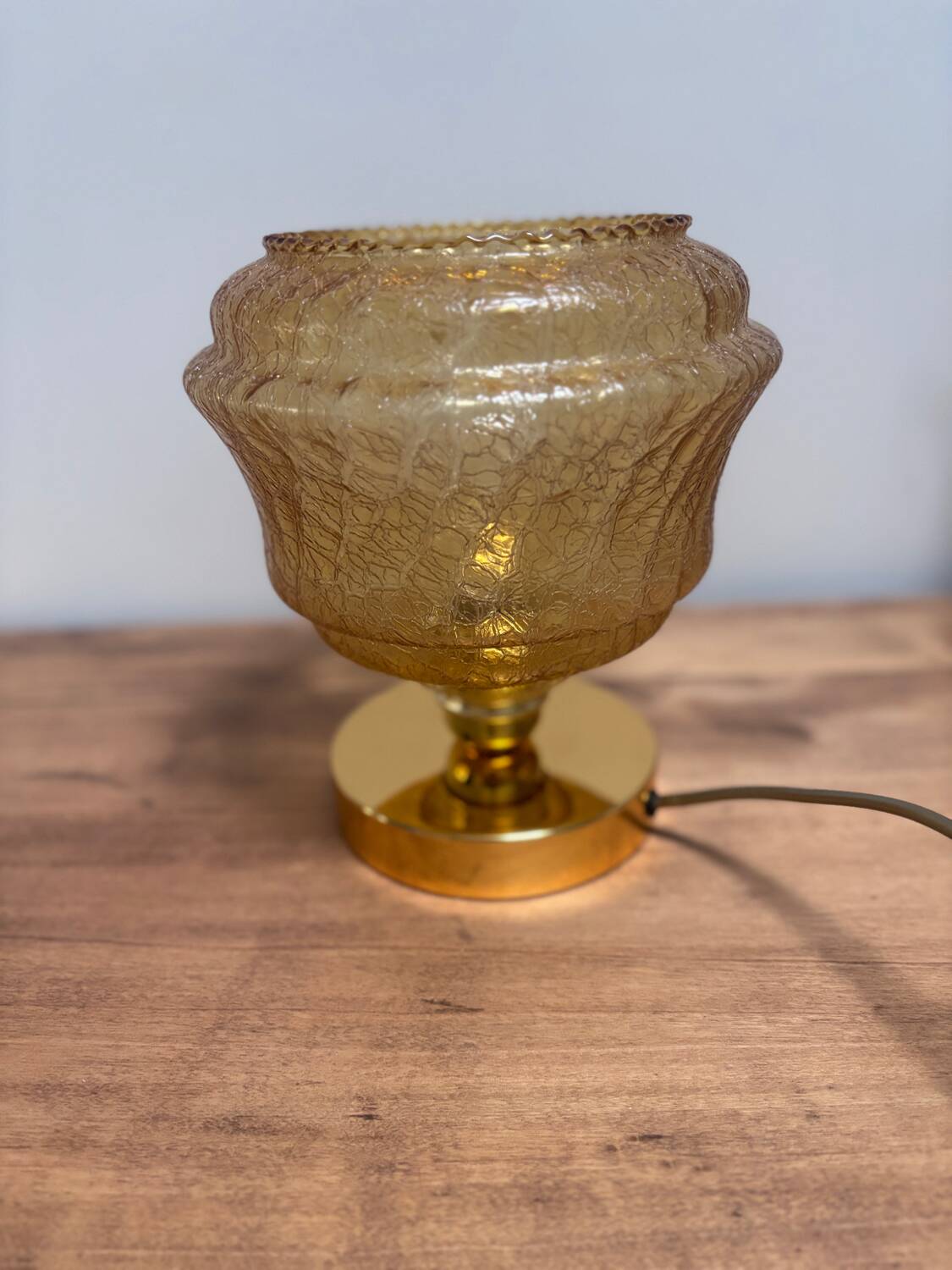 Amber table lamp