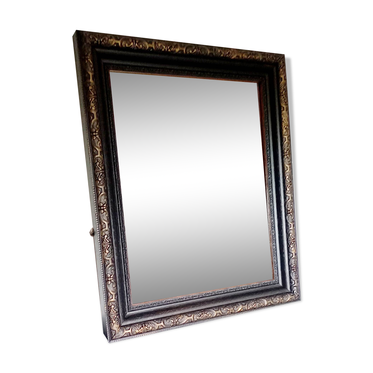 Antique mirror with moldings 46x55cm