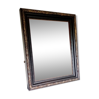 Miroir ancien à moulures 46x55cm