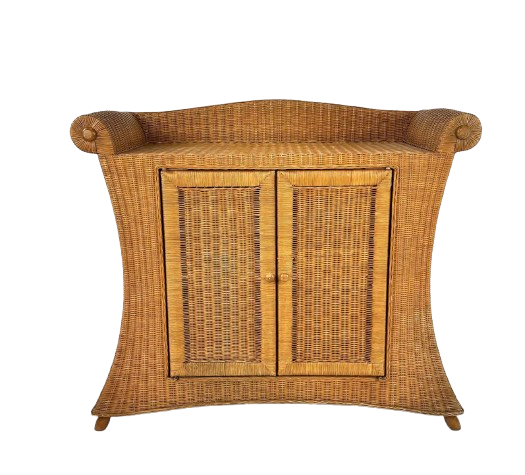 Mid-century wicker dresser, France, 1960s