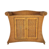 Mid-century wicker dresser, France, 1960s