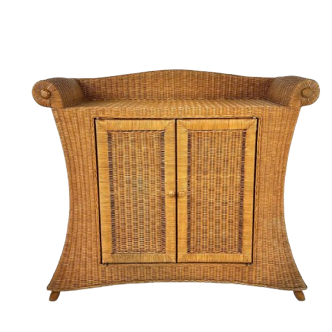Mid-century wicker dresser, France, 1960s