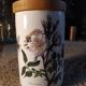 Ceramic jars, floral motif, herbalism, botanics