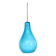 Italian pendant light in blue opaline