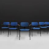 Set of 6 Dining Chairs by Willy Van Der Meeren for Tubax, Belgium, 1950s