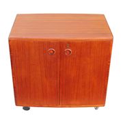 Danish teak bar cabinet by Illum Wikkelsø for CFC Silkeborg, 1960s.