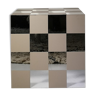 End of sofa design checkerboard cube