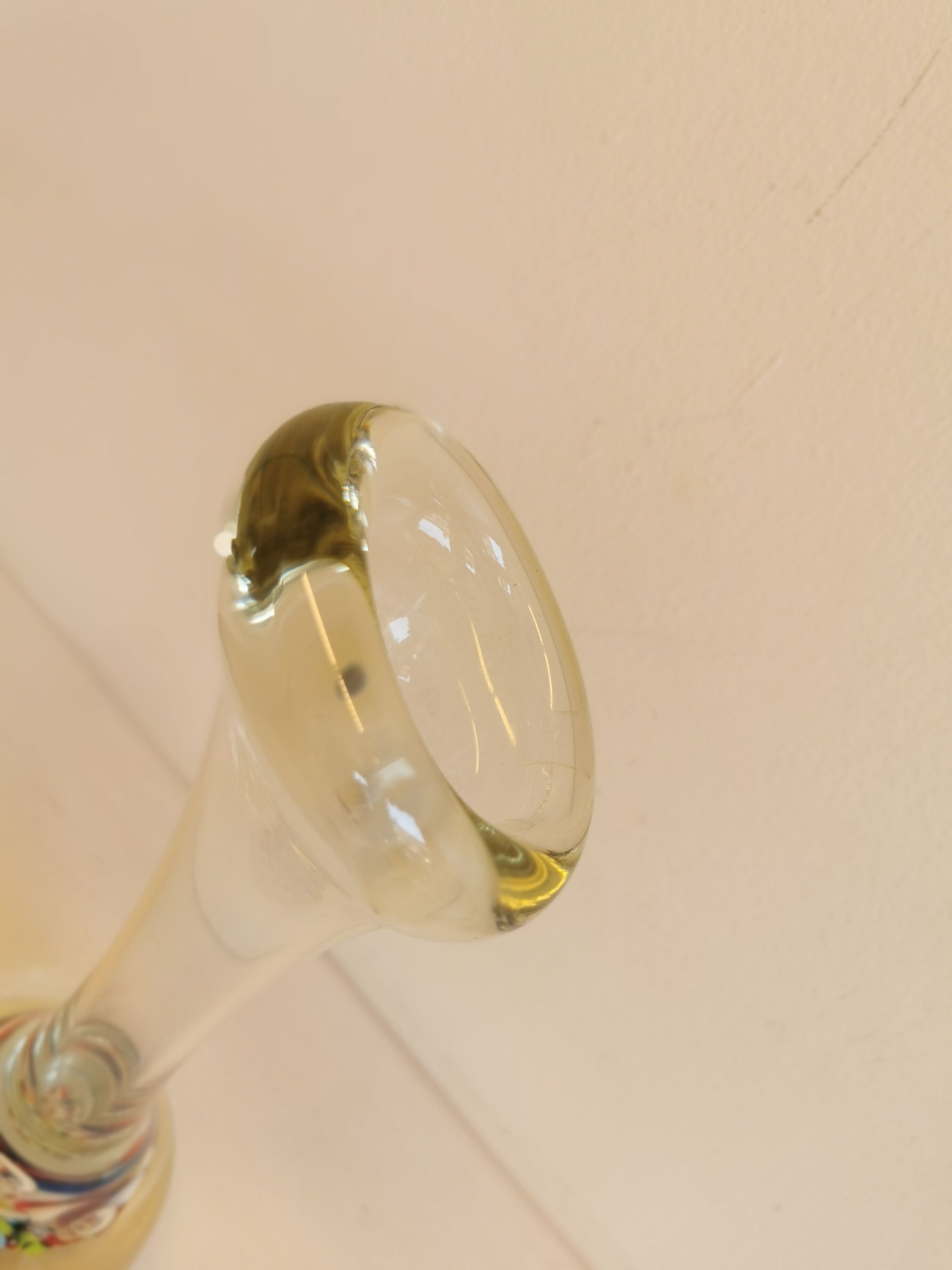 Rare bone vase from Danish Holmegaard Glassworks, probably made by chief designer Per Lütken.