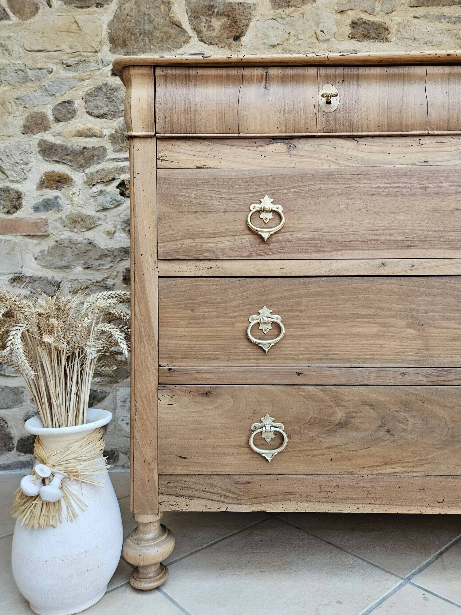 Antique walnut chest of drawers