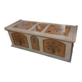 Grand coffre banquette peint 149X58