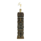 Lampe tiki totem sculptée à la main