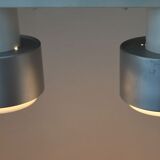 Ceiling lamp indus 2 large spots with a lampshade reflector aluminum