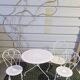 Salon de Jardin Mid-Century en Fer Forgé
