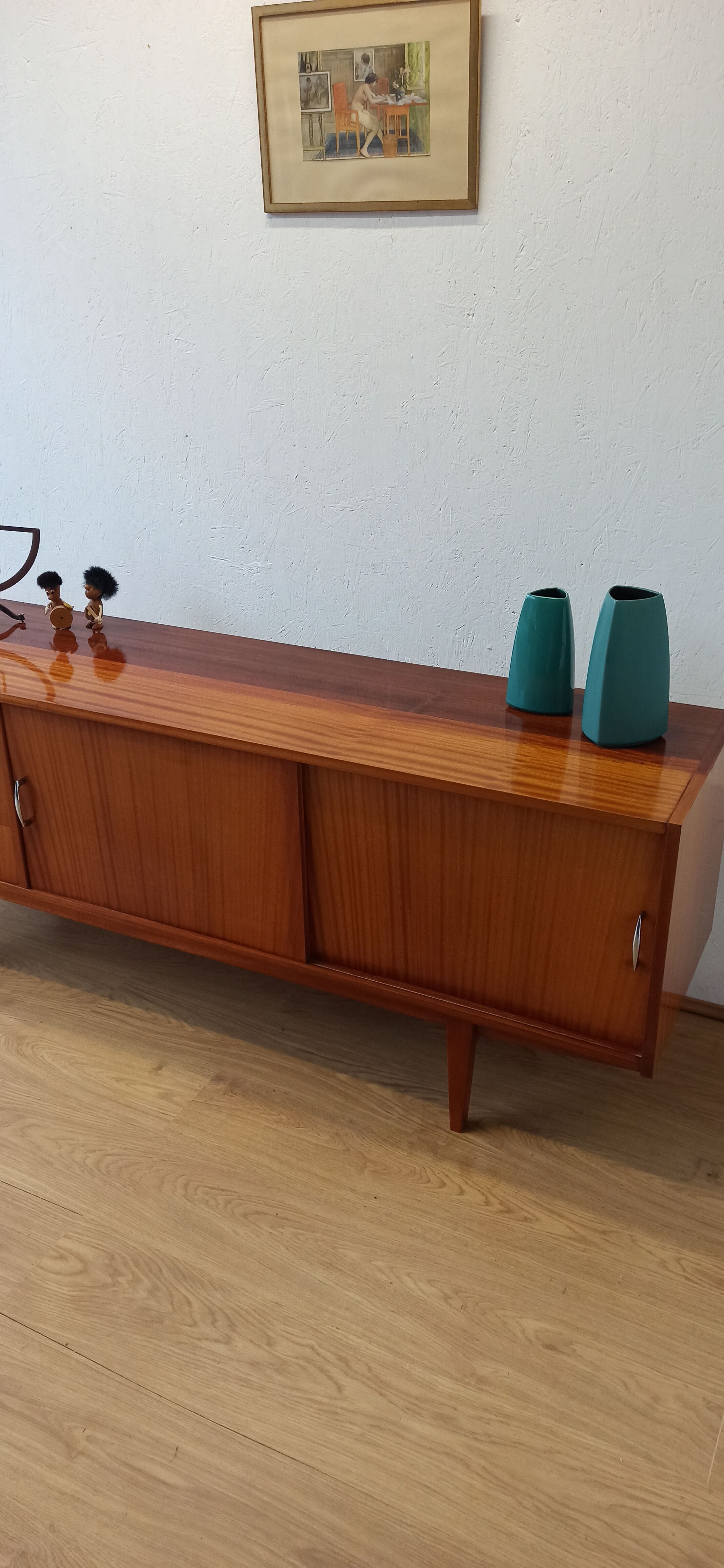Modernist long sideboard of the 1970s