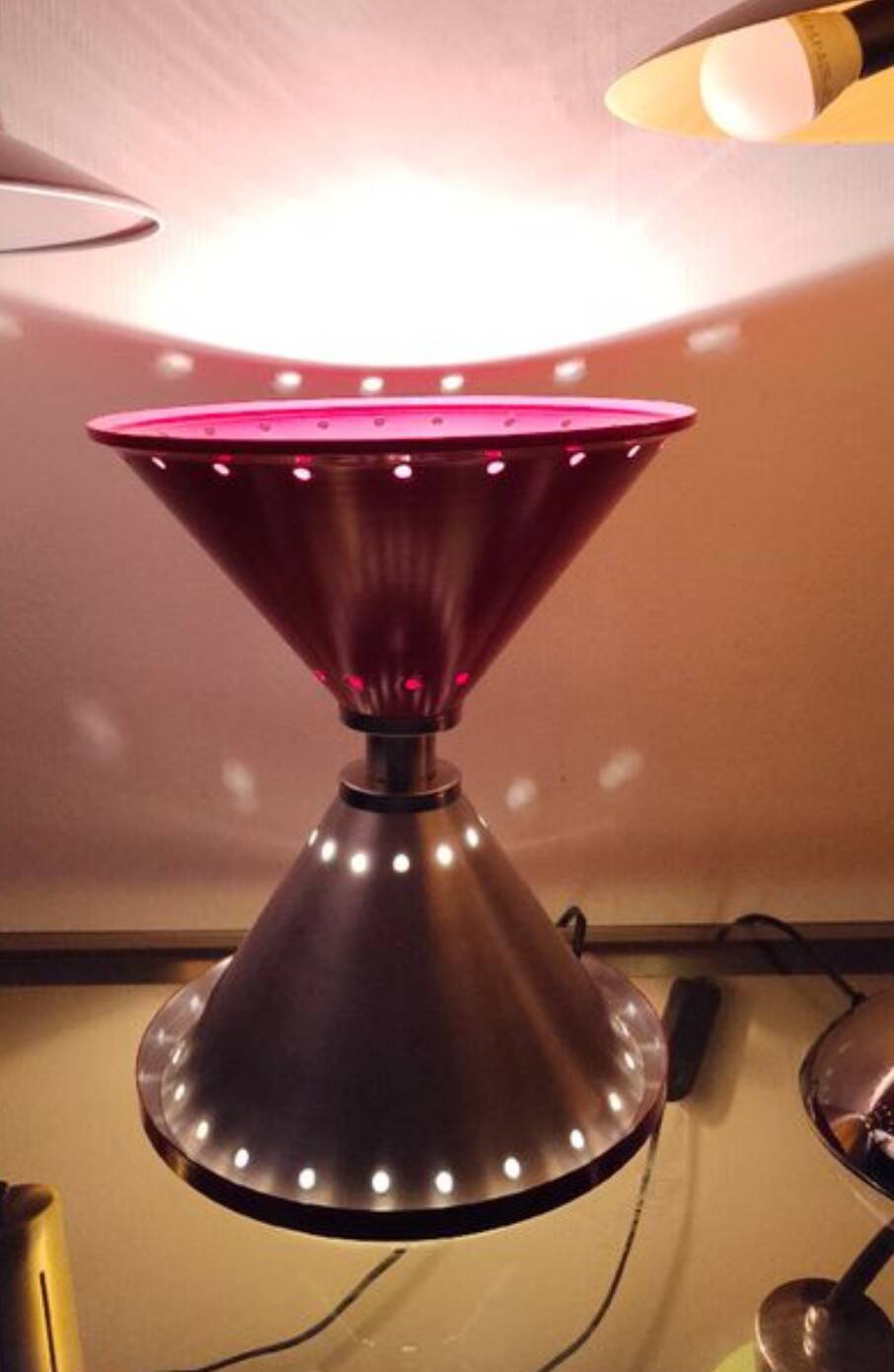 Vintage Space age diabolo lamp 1960