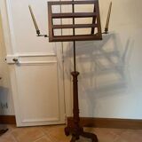 Double candlestick desk in brass, Louis XVI style. Late 19th century.