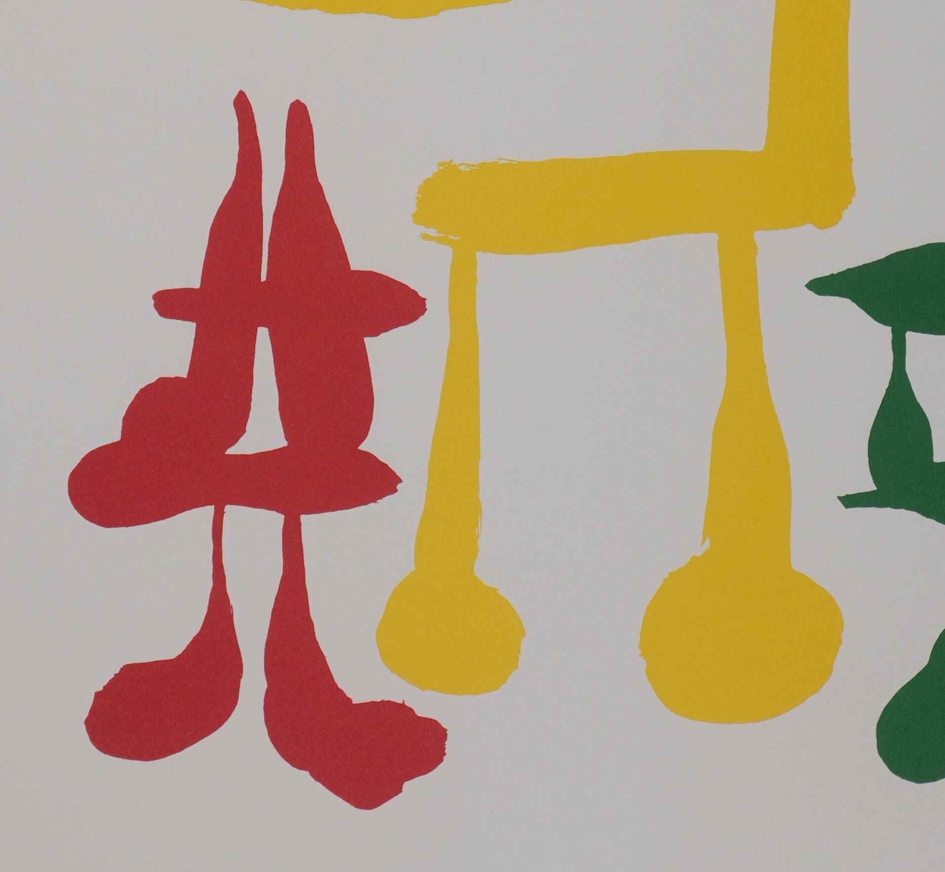 Joan MIRO: A surrealist mother and children, signed lithograph