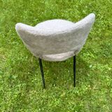 "barrel" chair with compass legs from the 60s